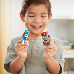 Psi Patrol - Фигурки щенков 2-PACK Rubble & Crew + песочная кинетическая песочница Kinetic Sand 20141514