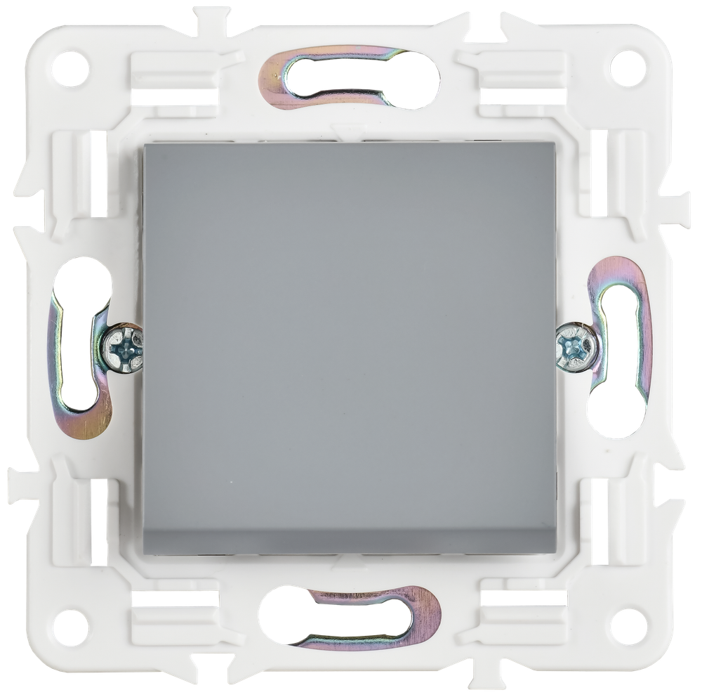 SKANDY Выключатель 1-клавишный проходной 10А SK-V02Gr серый IEK