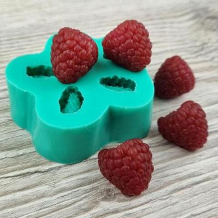 Силиконовый молд 3D Малина, 5 ячеек