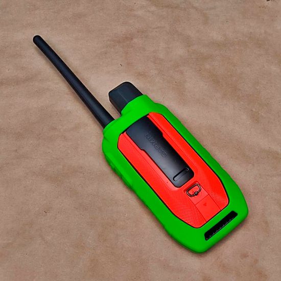 Чехол для Garmin Alpha 200i / 300i силиконовый , открытый gps приемник (Лайм)