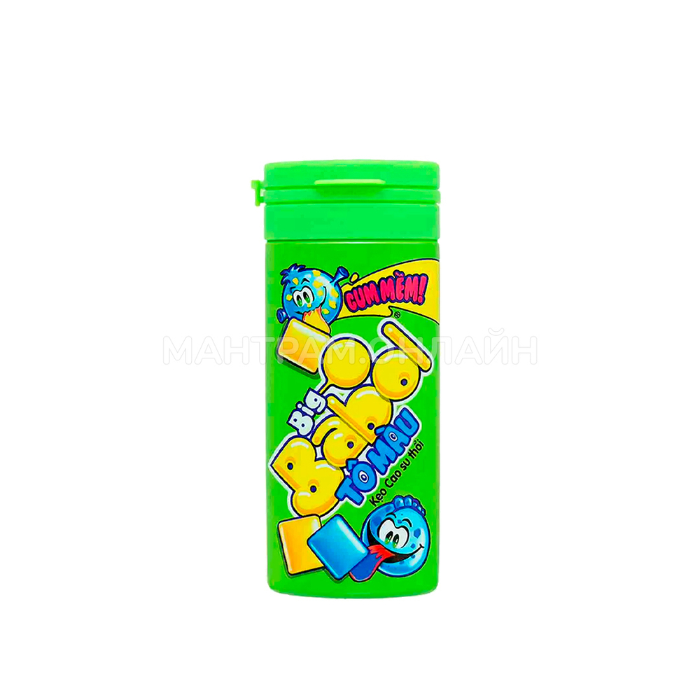 Жевательная резинка Big Babol Monster Color Painting цвет микс (красный и зеленый) 16 г