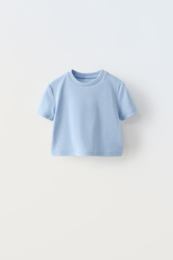 ZARA РУБАШКА В ПОЛОСКУ С ТОПОМ В РУБЧИК, ГОЛУБОЙ