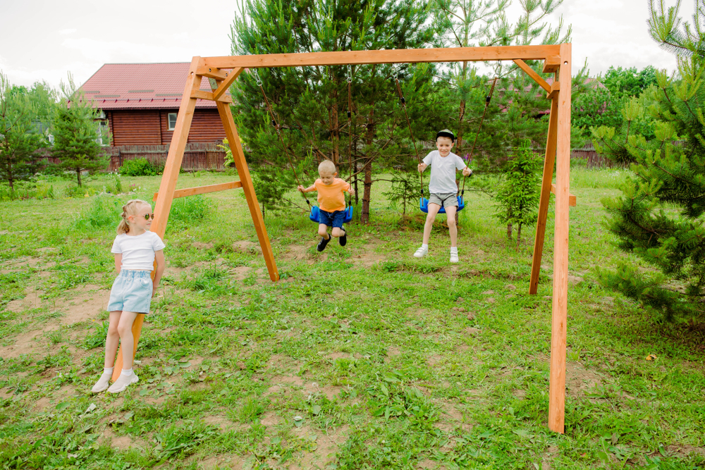 Деревянные качели P911