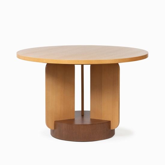 Обеденный стол Ollet диаметр 120 коричневый