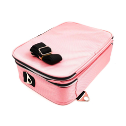 Кейс для мастера средний с зеркалом (35*24*12,5) голубой