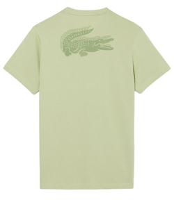 Мужская теннисная футболка Lacoste Ultra Dry Crocodile Graphic - green