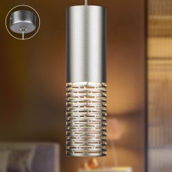 Светильник подвесной (подвес) ЭРА PL34 SL MR16 GU10 потолочный цилиндр серебро