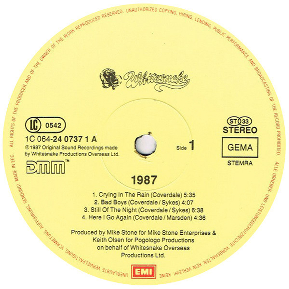 Whitesnake / 1987 (LP)