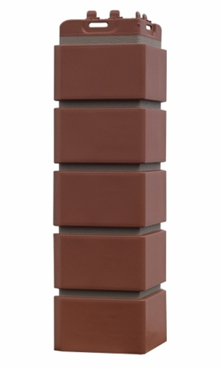 Угол наружный Grand Line Клинкерный кирпич Элит Махагон