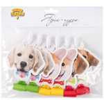 Язык-гудок «Собачки» фотографичные, 6 шт