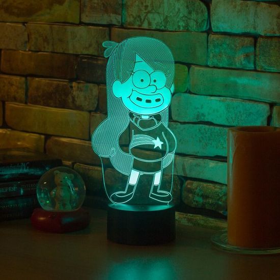 Настольный 3D светильник Мэйбл