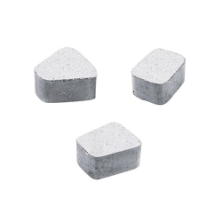 Тротуарная плитка КЛАССИКО (круг) - Стоунмикс Белый, комплект из 3 видов плит