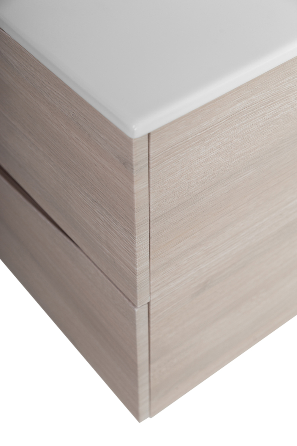 Тумба с раковиной подвесная BelBagno MARINO-CER-MINI-1000-2C-SO-RG-P Rovere Grigio, раковина белая BB-8099-3-100