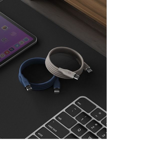 Кабель магнитный Energea HELIX MAGNETIC, USB-C to USB-C, 60W 1.5M, Розовый | Pink