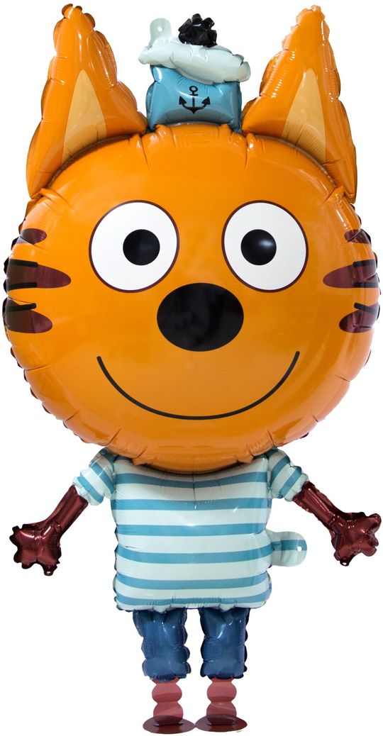 Шар (39''/99 см) Ходячая Фигура, Коржик, Три кота