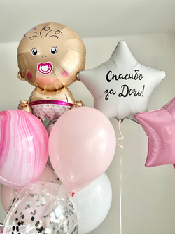 Воздушные шары малышка baby месяц №4370