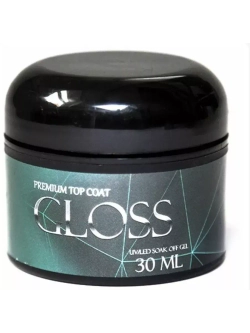 Gloss Верхнее покрытие Premium Top Coat 30 мл прозрачный