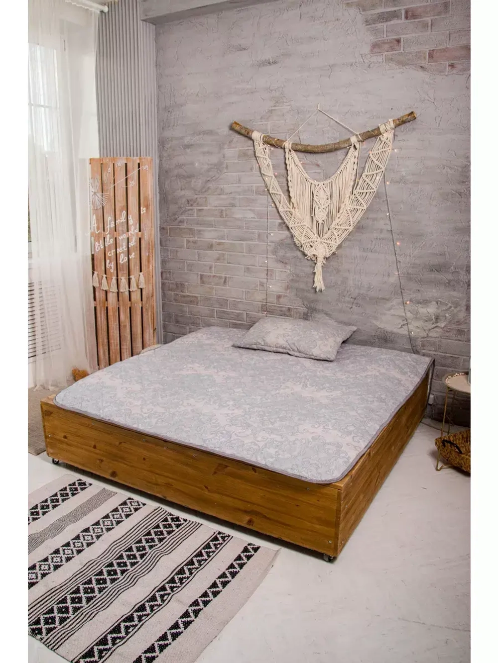 Наматрасник лен 90х200