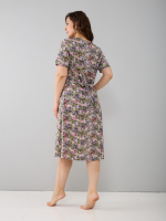 Халат Х-058/оливковый-гортензия