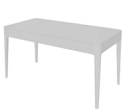 Стол письменный Type из массива дуба 140*70 см (белый)