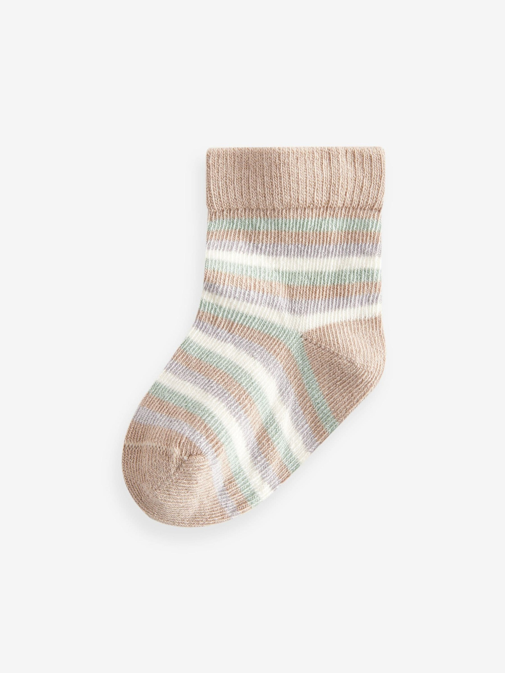 Носки для малышей Next B78-614, 5 шт., Бежевый, Светло-зеленый