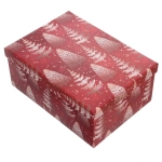 Коробка подарочная «Веселые елочки» 25*18*10,5 см