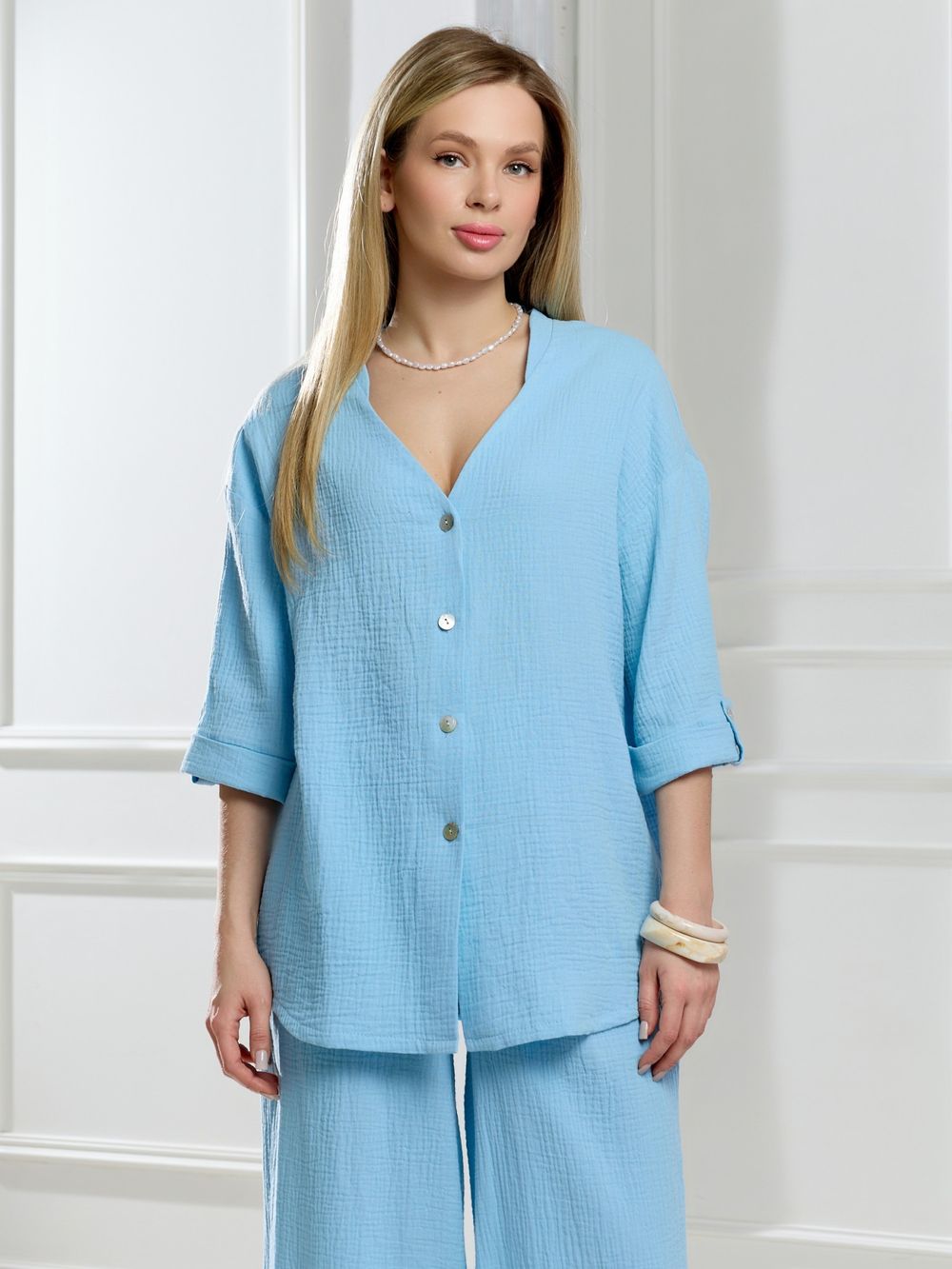 Блузка женская Асель-2 Виотекс АКВА