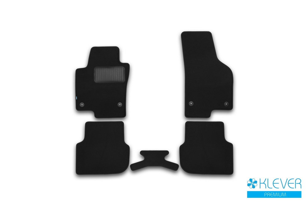 Коврики в салон Klever Premium VOLKSWAGEN Jetta 2010-2015, 2014-2018, седан, 5 шт. (текстиль) Klever.KVR03513822110KH