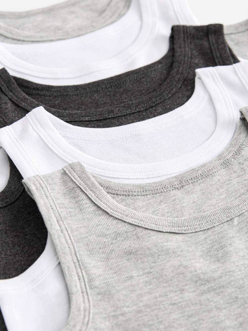 Майка для мальчика Next 917-887, 5 шт., Белый, Серый, Черный