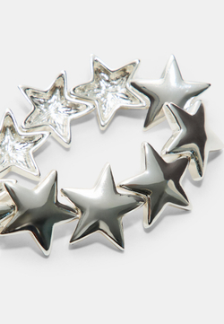 STRADIVARIUS Браслет в форме звезд, серый