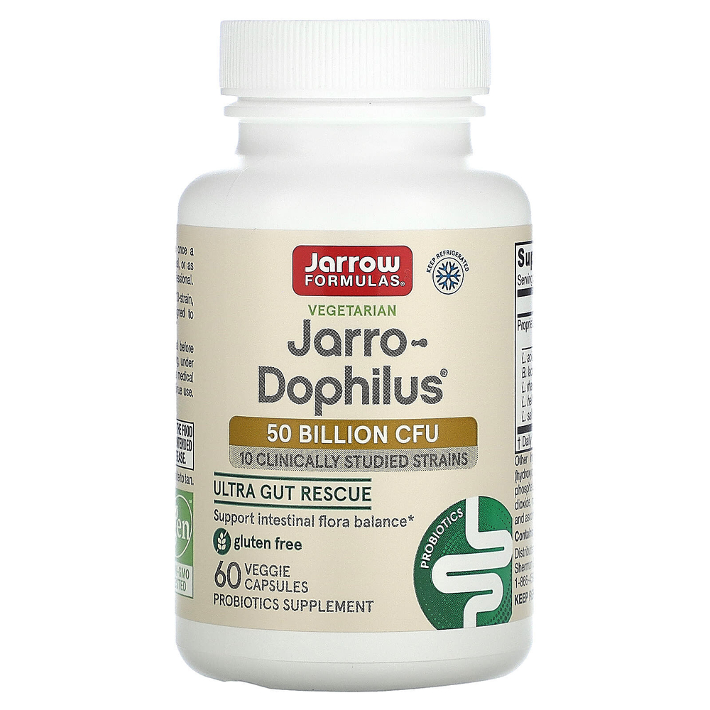 Jarrow Formulas, Jarro-Dophilus, 50 млрд КОЕ, 60 растительных капсул