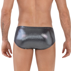 Мужские трусы брифы серебристые Clever Moda CHAKRA LATIN BRIEF 161211