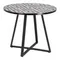 Стол Tella Ø90 см, черно-белая плитка