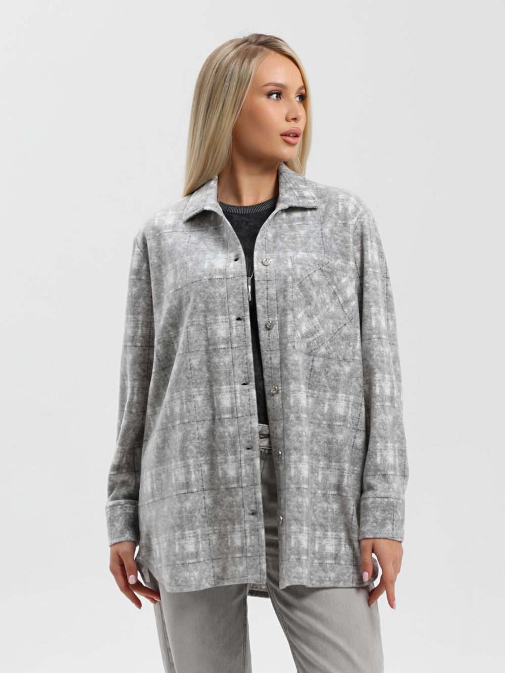 Рубашка Вселенная Виотекс СЕРЫЙ