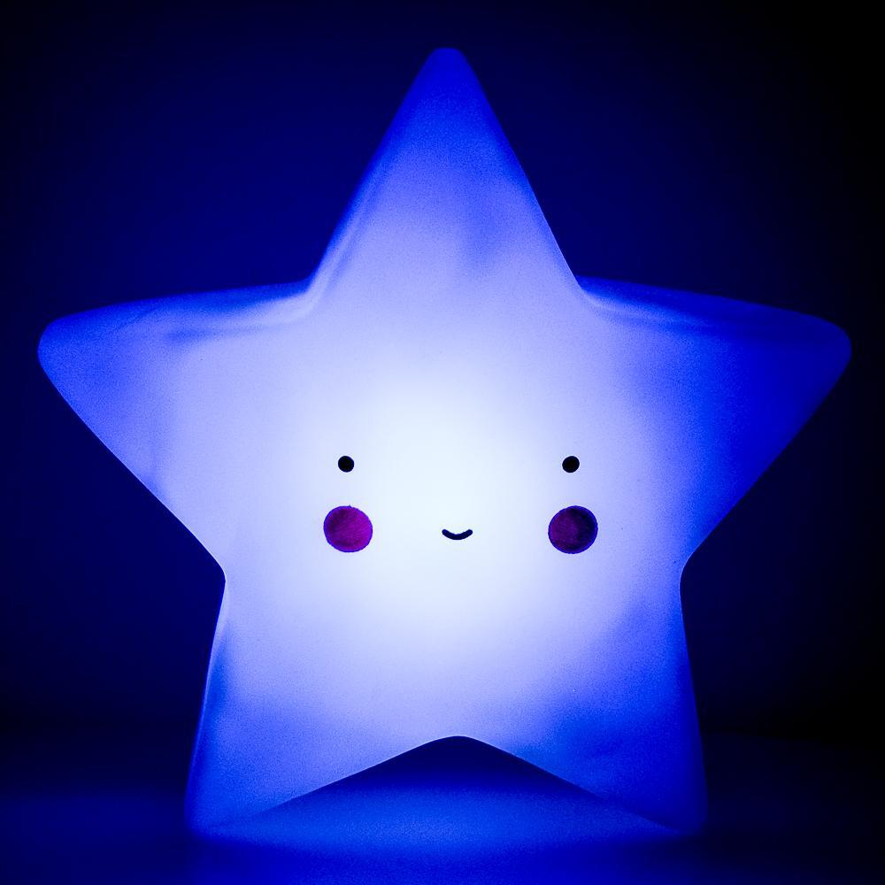 Ночник Звезда 14см 4 цвета микс кор