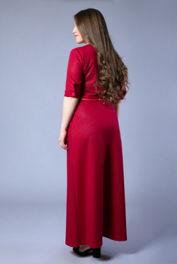 Платье женское 1076Аа, блеск бордо #359ББо051076Аа