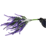 Светильник на солн.батарее (фигура на спице с подсветкой) «Лаванда» 73см, Синий (свечение тепл.белый)