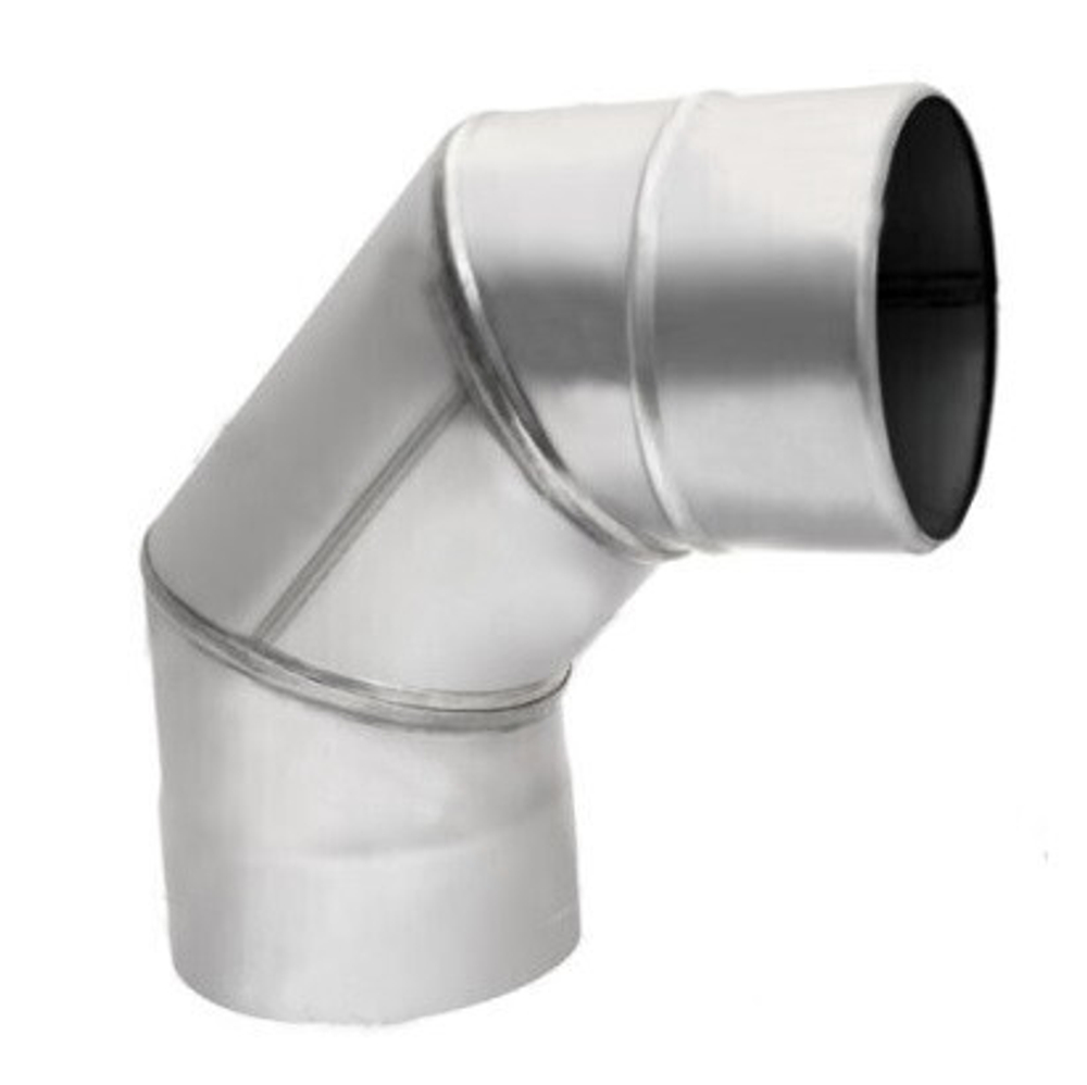 Колено для дымохода нержавеющая сталь Eco Flue 1 мм D115 мм угол 90 градусов
