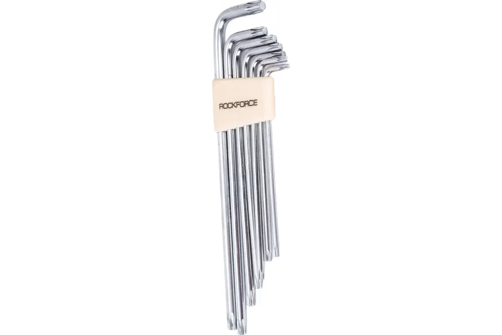Набор ключей TORX RF-5071XL: экстра длинных Т10-Т40 7пр. на пласт. держат. ROCKFORCE