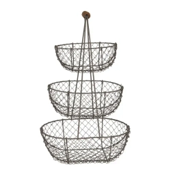 Mensa Home Коричневая проволочная стойка 48x30x22 см