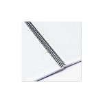 Тетрадь А-4 80л. клетка на спирали, обложка пластик синий, BRAUBERG Metropolis