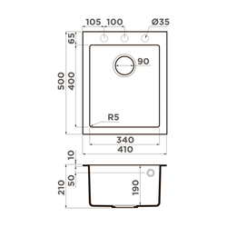 Кухонная мойка Omoikiri Bosen 41A-GB