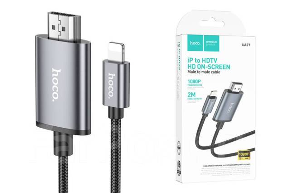 Переходник Hoco UA27 HD on-screen cable iP to HDTV