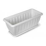 Ящик для растений Фелиция мрамор 40см с поддоном