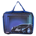 Папка А4 с ручками, текстиль с кожзамом, 50мм, микс12 дизайнов