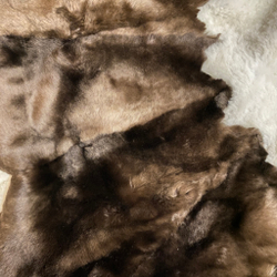 Ковер круглый натуральный мех овчина, мутон 180 х 180 см.