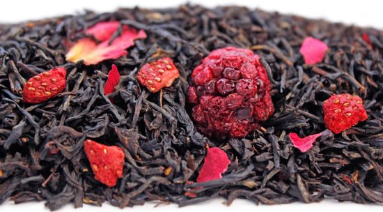 Чёрный чай листовой с ягодами Королева Англии, 80г