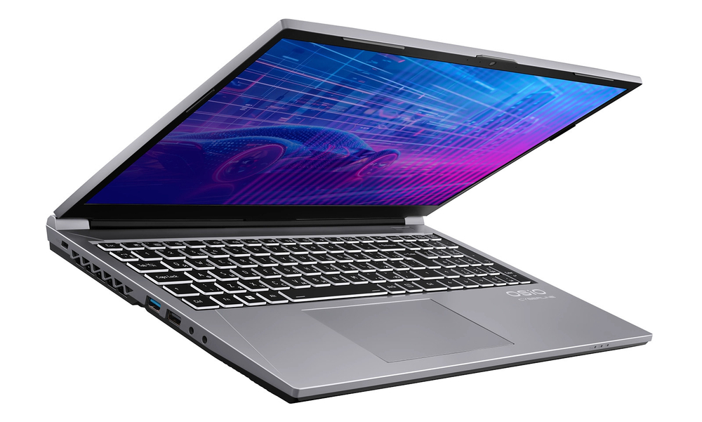 Ноутбук  OSIO CyberLine C150i-003 15.6 ", Core i5, 16 Гб RAM, 512 Гб SSD, GeForce RTX 4060, Серый