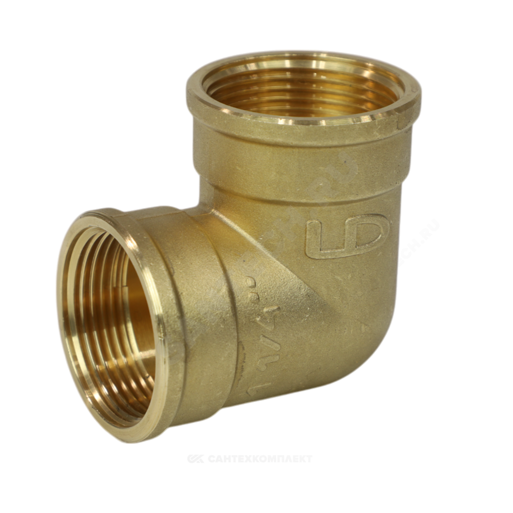 Угольник латунь Ду 40 (1 1/2") ВР LD LD.65.512.40