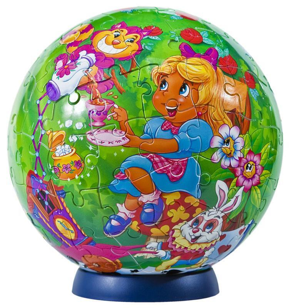 Пазл-шар 108эл. "Алиса в стране чудес" (Степ пазл)